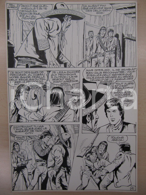 1990 BD WESTERN FRANCE BILLY BOYD N° 2 El Cobra! tav.41 Original BERNASCONI LUBE 1990 BD WESTERN FRANCE BILLY BOYD N° 2 El Cobra! tav.41 Original BERNASCONI LUBE
